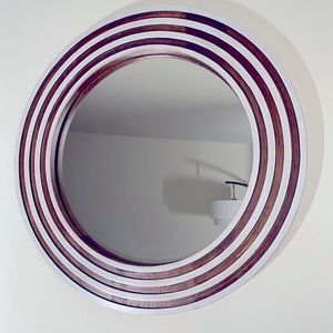 NWT - WORLD MARKET Round Wood Mirror